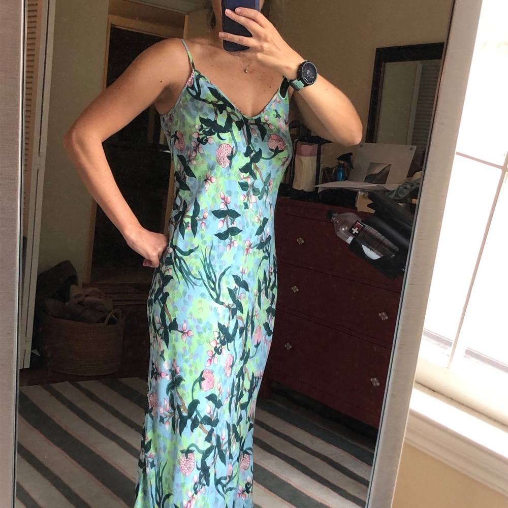 Like new DVF reversible midi slip dress size S
